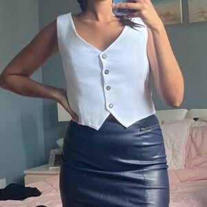 NWT Edit by Nine Ivory White Vest Tunic | Size S